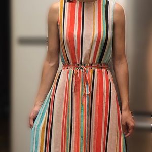 Multi colored midi dress